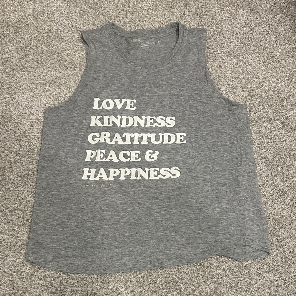 Spiritual Gangster Heather Gray Tank Top
